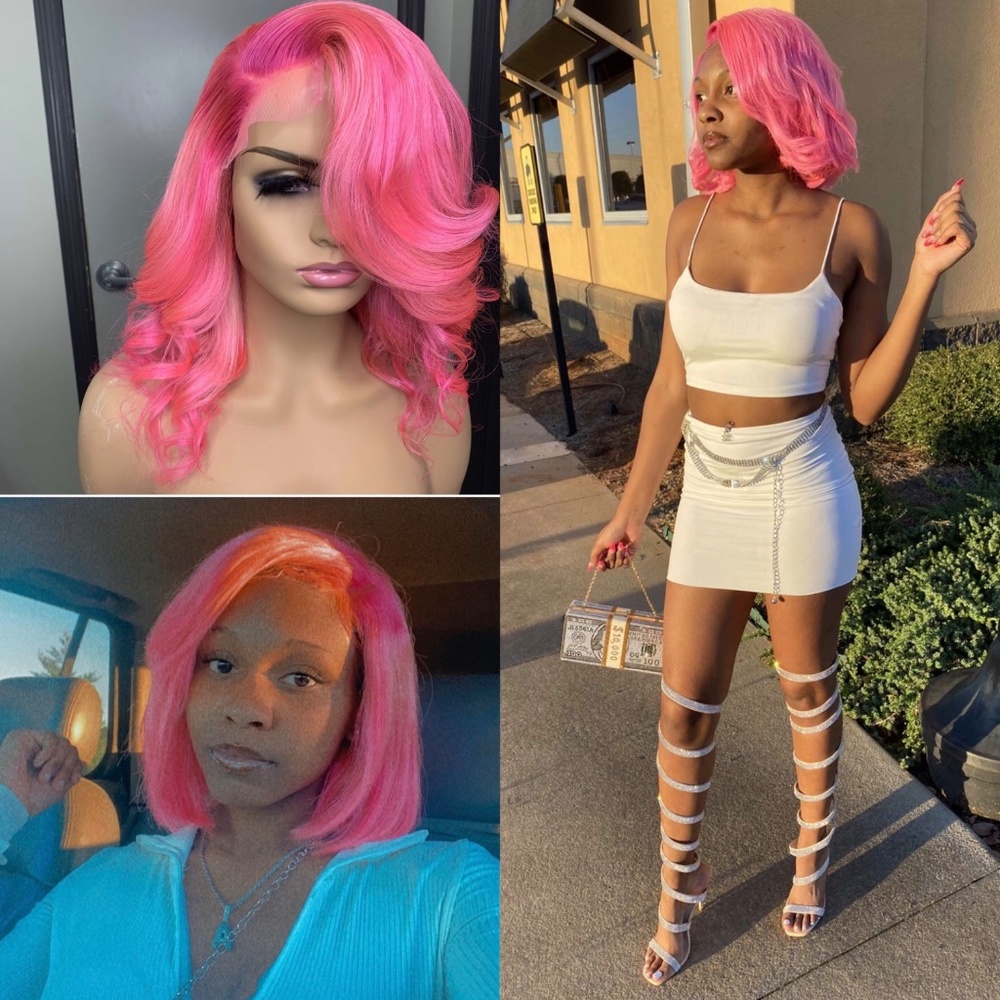 Pink Bob wig